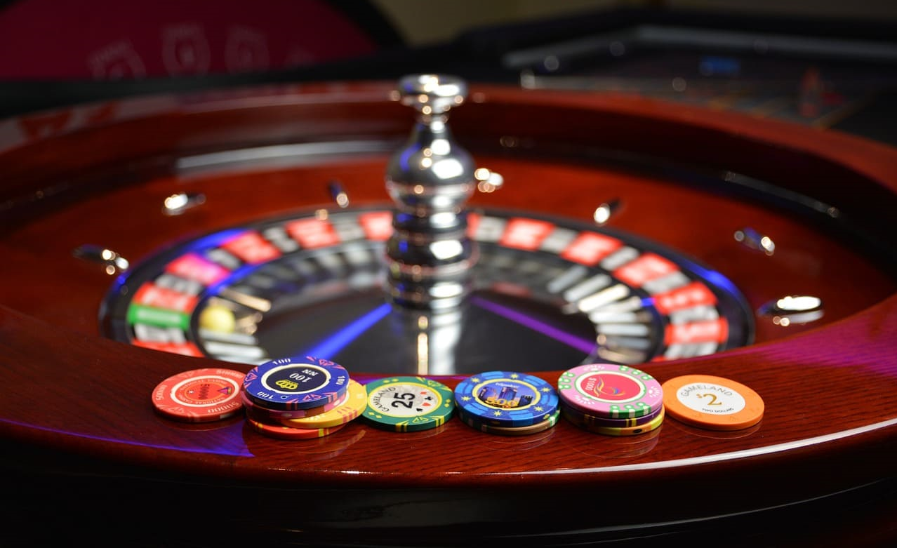 roulette and poker chips